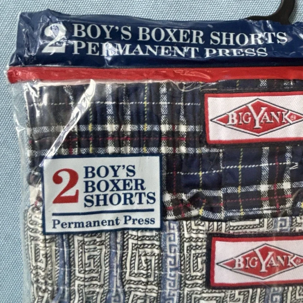 BIG YANK‎ Boys Boxer Shorts - 2 Pack - L (12-14 ) Vintage Deadstock New